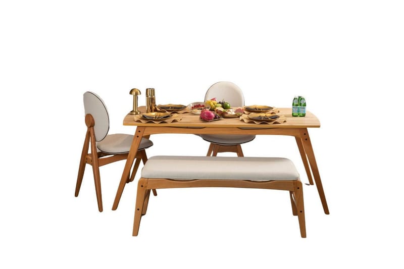 Touch Spisegruppe 160 cm Rektangulær - Natur - Møbler - Bord - Spisegrupper