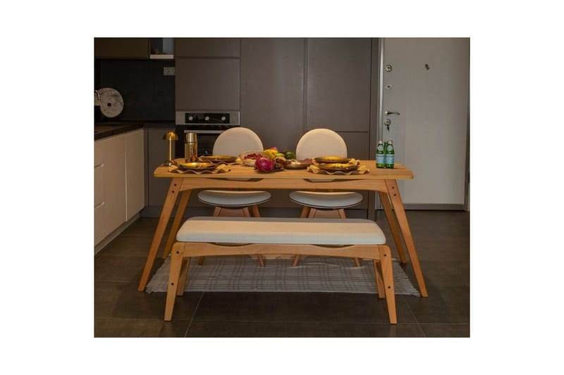 Touch Spisegruppe 160 cm Rektangulær - Natur - Møbler - Bord - Spisegrupper