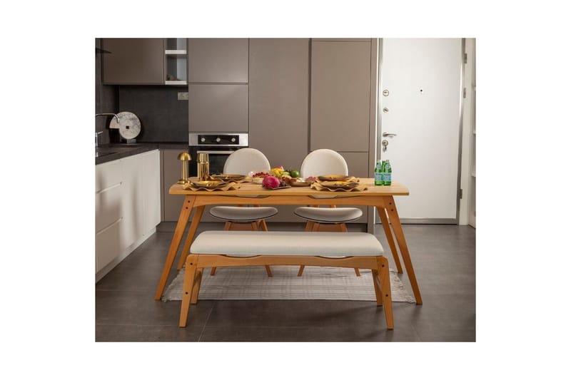 Touch Spisegruppe 160 cm Rektangulær - Natur - Møbler - Bord - Spisegrupper