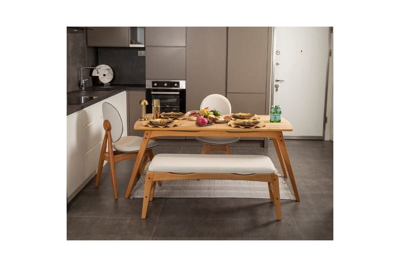 Touch Spisegruppe 160 cm Rektangulær - Natur - Møbler - Bord - Spisegrupper