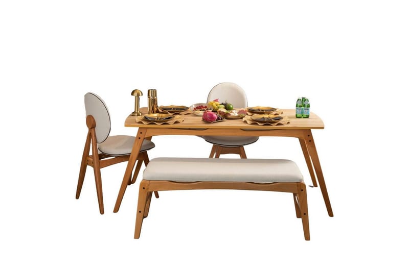 Touch Spisegruppe 160 cm Rektangulær - Natur - Møbler - Bord - Spisegrupper