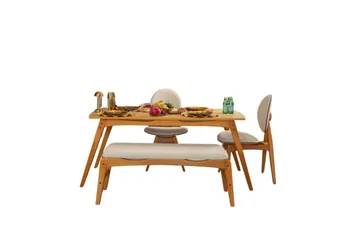 Touch spisegruppe 160 cm rektangulær - Natur - Møbler - Bord - Spisegrupper