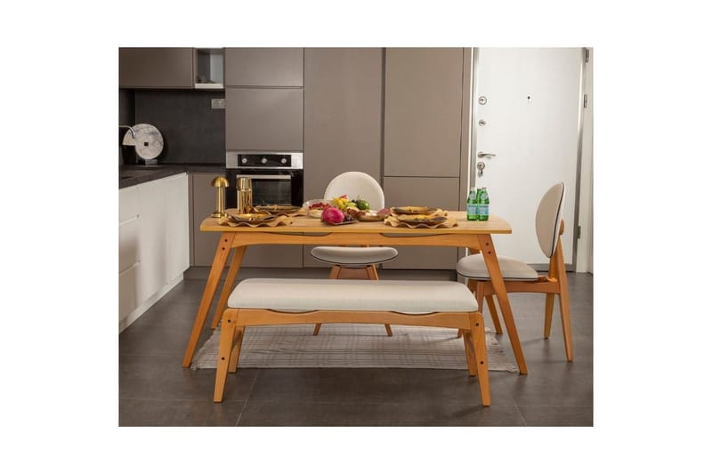 Touch Spisegruppe 160 cm Rektangulær - Natur - Møbler - Bord - Spisegrupper