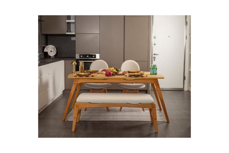 Touch Spisegruppe 160 cm Rektangulær - Natur - Møbler - Bord - Spisegrupper