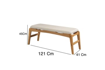 Touch spisegruppe 160 cm rektangulær - Natur - Møbler - Bord - Spisegrupper