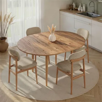 Tralven spisebord 131 cm rundt - Atlantisk Furu - Møbler - Bord - Spisebord & kjøkkenbord