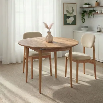 Tralven spisebord 131 cm rundt - Atlantisk Furu - Møbler - Bord - Spisebord & kjøkkenbord
