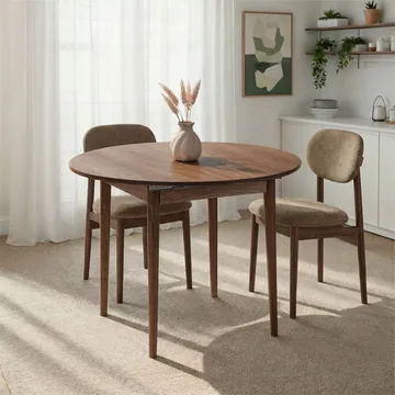 Tralven spisebord 131 cm rundt - Kaukasisk Barokk Valnøtt - Møbler - Bord - Spisebord & kjøkkenbord