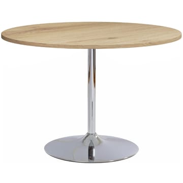 Trumpet Spisebord Rundt 110 cm - Eik/Krom - Møbler - Bord - Spisebord & kjøkkenbord