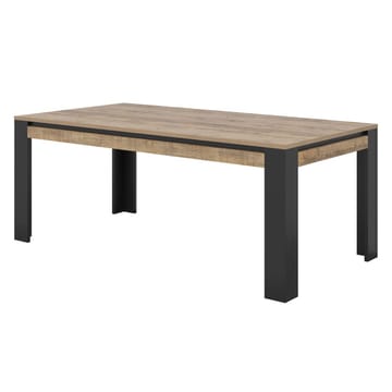 Tudor Rektangulært Spisebord 195 cm i Tre - Svart|Brun - Møbler - Bord - Spisebord & kjøkkenbord