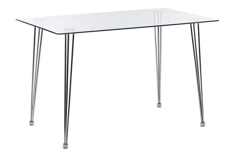 Tullne Spisebord 70x120 cm - Transparent/Sølv - Møbler - Bord - Spisebord & kjøkkenbord