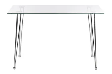 Tullne Spisebord 70x120 cm - Transparent/Sølv - Møbler - Bord - Spisebord & kjøkkenbord