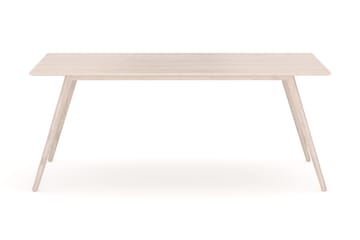 Tyrö rektangulært spisebord og kjøkkenbord 190x90 cm asketre - Hvitlasert - Møbler - Bord - Spisebord & kjøkkenbord