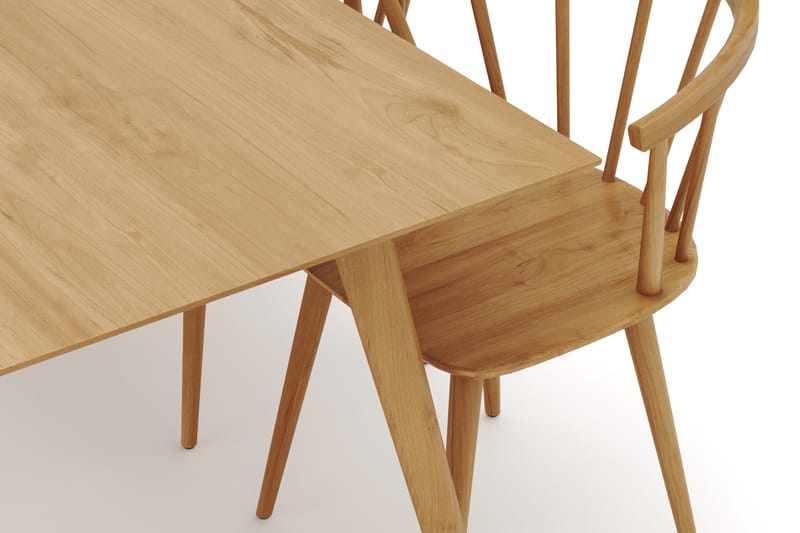 Tyrö Spisegruppe med 6 Tyrö Armstoler - Oak/Oak - Møbler - Bord - Spisegrupper