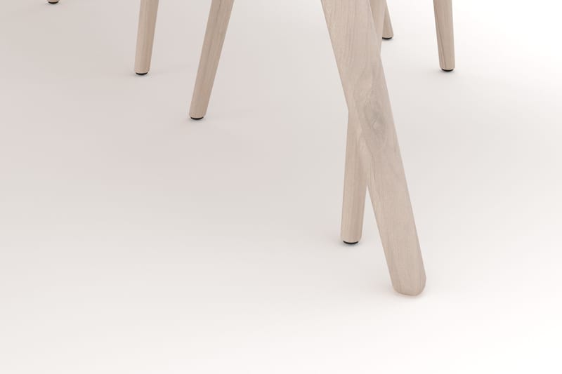 Tyrö Spisegruppe med 6 Tyrö Armstoler - Whitewash/Whitewash - Møbler - Bord - Spisegrupper