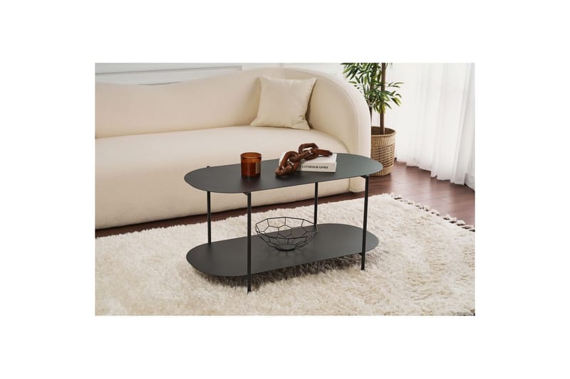 Ulvo Sofabord 100 cm - Svart - Møbler - Bord - Sofabord