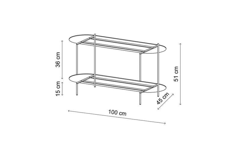 Ulvo Sofabord 100 cm - Taupe - Møbler - Bord - Sofabord