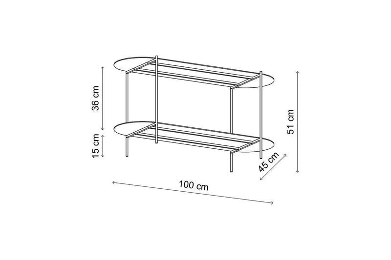 Ulvo Sofabord 100 cm - Taupe - Møbler - Bord - Sofabord