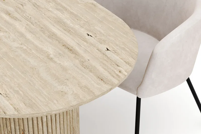 Uppveda Ovalt Spisebord 180x90 cm med 4 Berit Stoler - Beige - Møbler - Bord - Spisegrupper