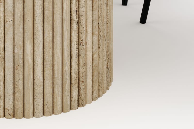 Uppveda Ovalt Spisebord 180x90 cm med 4 Berit Stoler - Beige - Møbler - Bord - Spisegrupper