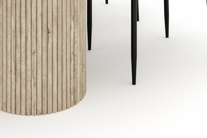 Uppveda Ovalt Spisebord 180x90 cm med 4 Sawako Stoler - Beige - Møbler - Bord - Spisegrupper