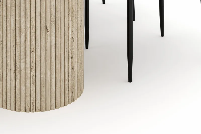 Uppveda Ovalt Spisebord 180x90 cm med 4 Sawako Stoler - Beige - Møbler - Bord - Spisegrupper