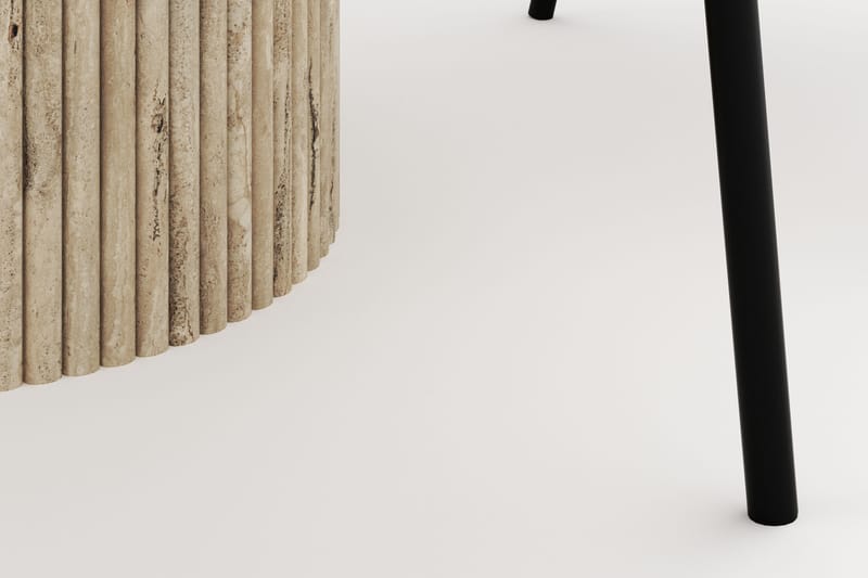 Uppveda Rundt Spisebord 120 cm med 4 Berit Stoler - Beige - Møbler - Bord - Spisegrupper