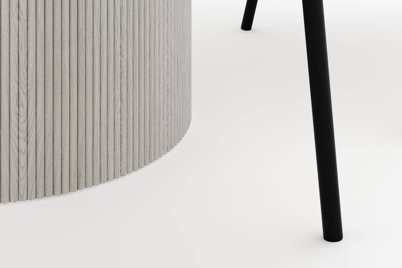 Uppveda Rundt Spisebord 120 cm med 4 Berit Stoler - Hvit - Møbler - Bord - Spisegrupper