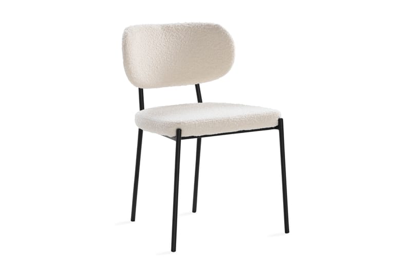 Uppveda Rundt Spisebord 120 cm med 4 Gemmiano Stoler - Hvit - Møbler - Bord - Spisegrupper