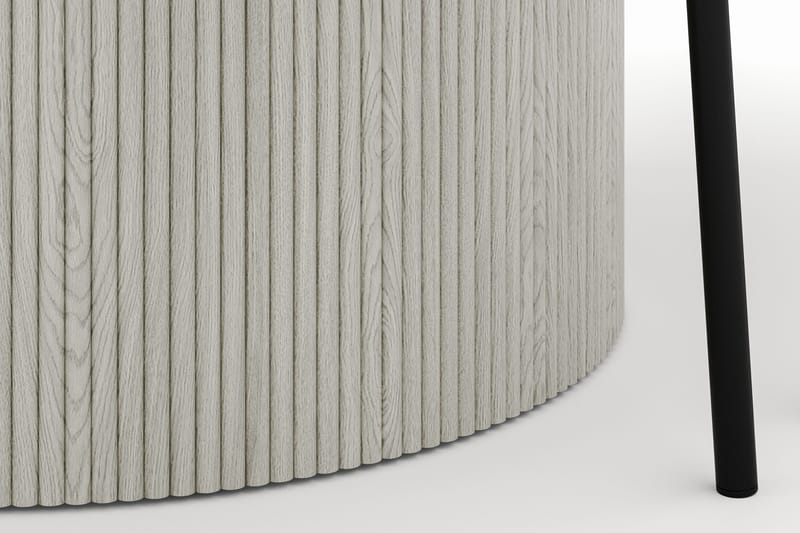 Uppveda Rundt Spisebord 120 cm med 4 Gemmiano Stoler - Hvit - Møbler - Bord - Spisegrupper