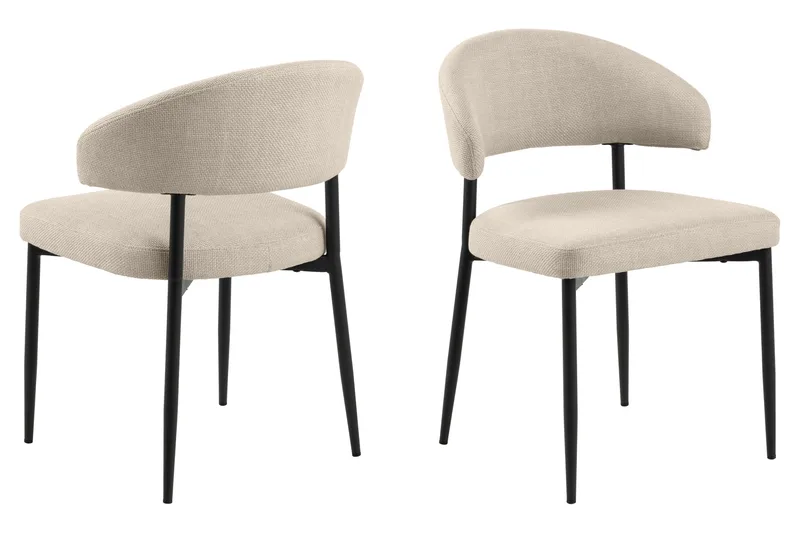 Uppveda Rundt Spisebord 120 cm med 4 Sawako Stoler - Brun - Møbler - Bord - Spisegrupper