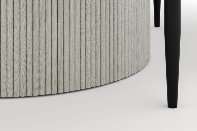 Uppveda Rundt Spisebord 120 cm med 4 Sawako Stoler - Hvit - Møbler - Bord - Spisegrupper