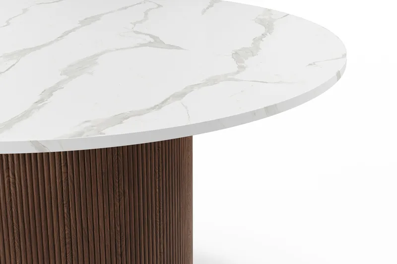 Uppveda Spisebord 120 cm Rundt - Brun - Møbler - Bord - Spisebord & kjøkkenbord