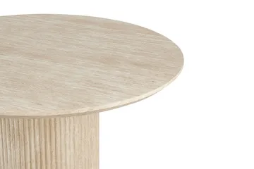 Uppveda Spisebord Rundt 120 cm Travertin Utseende - Møbler - Bord - Spisebord & kjøkkenbord
