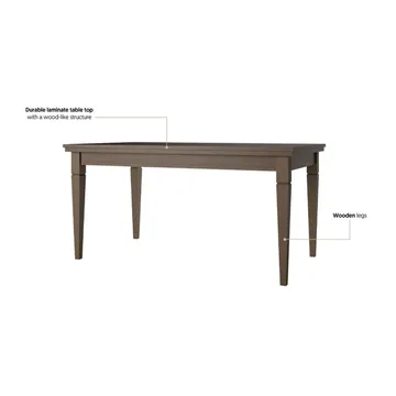 Uttrekkbart Bord Evora - Lys Beige - Møbler - Bord - Spisebord & kjøkkenbord