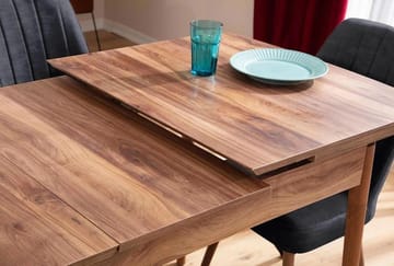 Uttrekkbart spisebord- og stolsett (5 deler) Homitis Lidyana (130 x 76 x 80 cm) Antrasitt - Antrasitt - Møbler - Bord - Spisegrupper