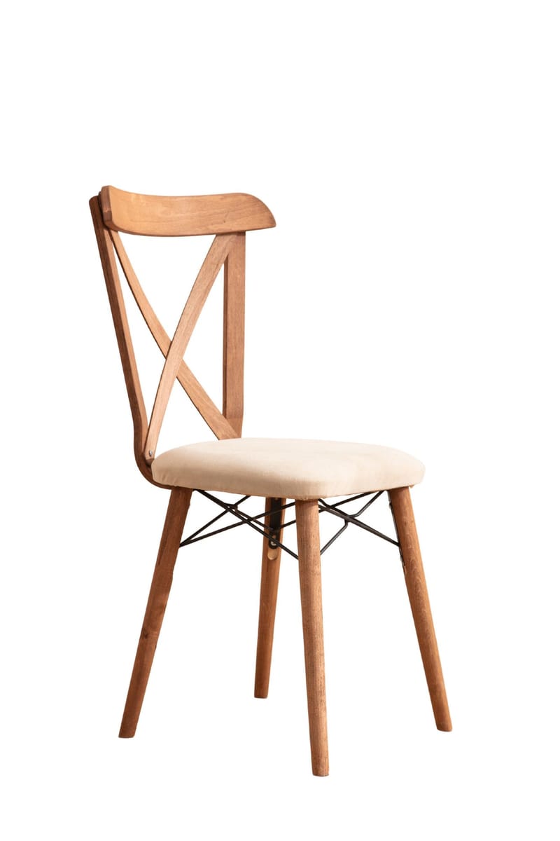 Uttrekkbart spisebord- og stolsett (7 deler) Homitis Cenova (130 x 76 x 80 cm) brun - Møbler - Bord - Spisegrupper