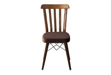 Uttrekkbart spisebord- og stolsett (7 deler) Homitis Fergana (130 x 76 x 80 cm) Brun - Møbler - Bord - Spisegrupper