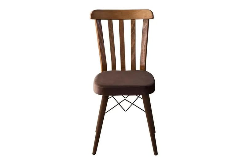 Uttrekkbart spisebord- og stolsett (7 deler) Homitis Fergana (130 x 76 x 80 cm) Brun - Møbler - Bord - Spisegrupper