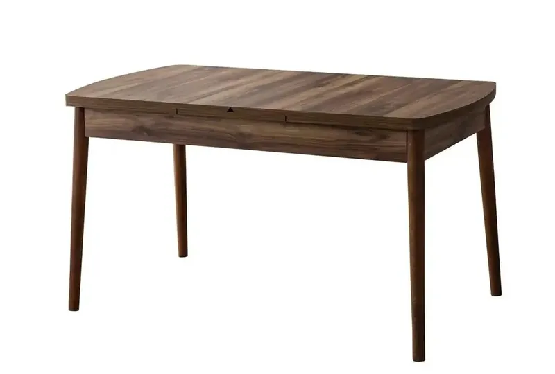 Uttrekkbart spisebord- og stolsett (7 deler) Homitis Fergana (130 x 76 x 80 cm) Brun, undefined