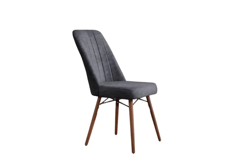 Uttrekkbart spisebord- og stolsett (7 deler) Homitis Lidyana (130 x 76 x 80 cm) Antrasitt - Møbler - Bord - Spisegrupper