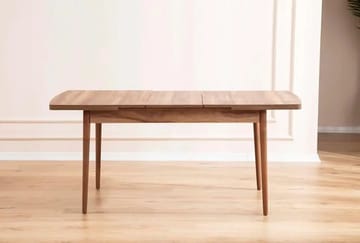 Uttrekkbart spisebord- og stolsett (7 deler) Homitis Lidyana (130 x 76 x 80 cm) Krem - Møbler - Bord - Spisegrupper