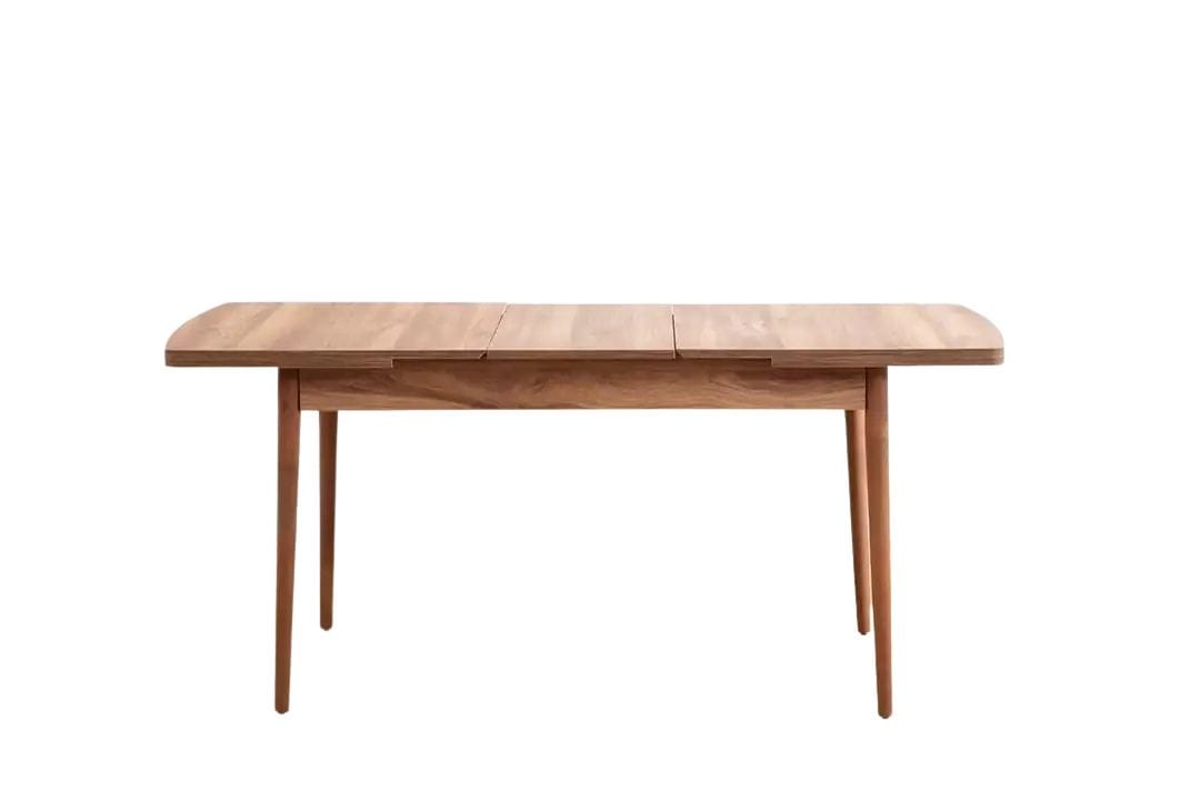 Uttrekkbart spisebord- og stolsett (7 deler) Homitis Lidyana (130 x 76 x 80 cm) Krem -