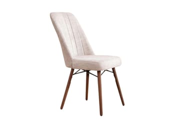 Uttrekkbart spisebord- og stolsett (7 deler) Homitis Lidyana (130 x 76 x 80 cm) Krem - Møbler - Bord - Spisegrupper