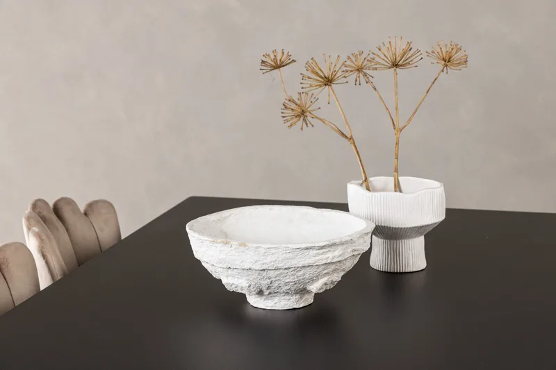 Vail Matgruppe 200 cm Rektangulær med 6 Limhamn stoler - Beige - Møbler - Bord - Spisegrupper