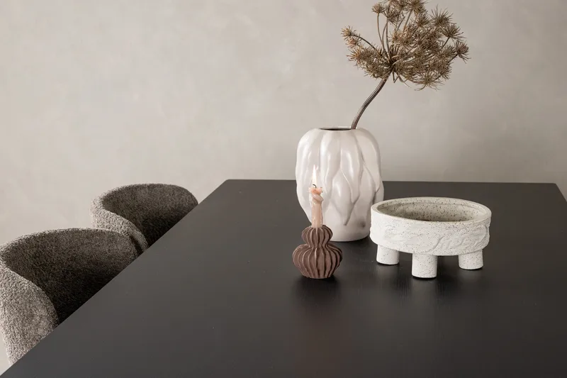 Vail Matgruppe 200 cm Rektangulær med 6 Modesto stoler - Sort - Møbler - Bord - Spisegrupper