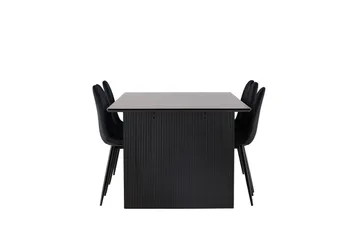 Vail spisebord 200 cm med 6 Polar kjøkkenstoler - Møbler - Bord - Spisegrupper