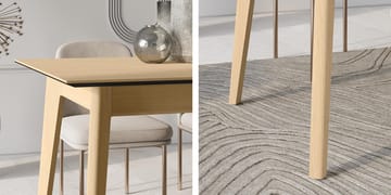 Valden Utvidbart Rektangulært Spisebord 145 cm med Eikeutseende - Brun - Møbler - Bord - Spisebord & kjøkkenbord