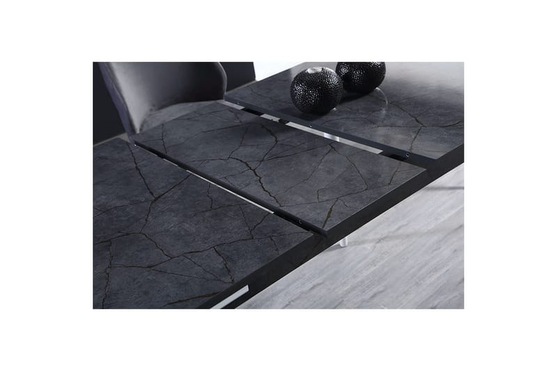 Valric Spisebord 132 cm Rektangulær - Antrasitt/Hvit - Møbler - Bord - Spisebord & kjøkkenbord