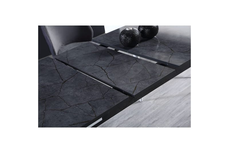 Valric Spisebord 132 cm Rektangulær - Antrasitt/Hvit - Møbler - Bord - Spisebord & kjøkkenbord